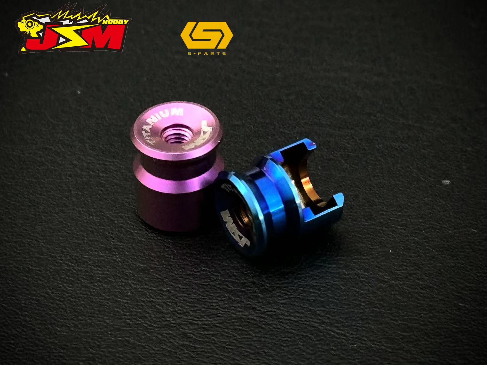 JSM Hobby TITANIUM Battery Grips with bullet plugs 4/5mm