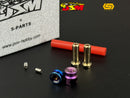 JSM Hobby TITANIUM Battery Grips with bullet plugs 4/5mm-10