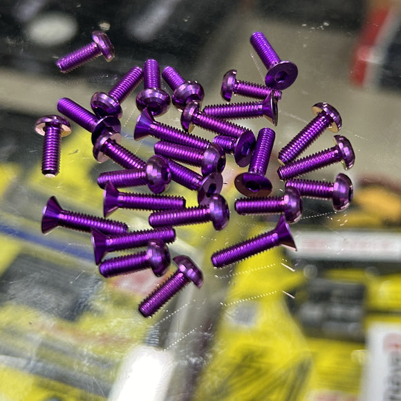 M3 TITANIUM Screws For Team Associated RC10B84 With Buggy Nuts