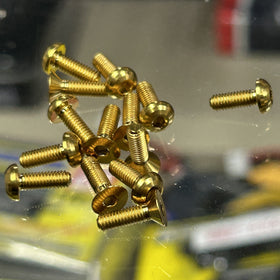 Buy golden M3 TITANIUM Screws For Team Associated RC10B84 With Buggy Nuts