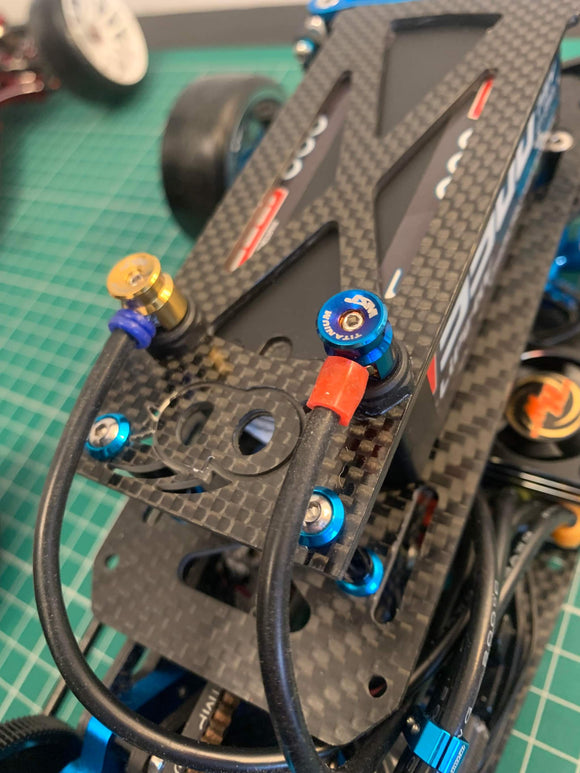 JSM Hobby TITANIUM Battery Grips with bullet plugs 4/5mm