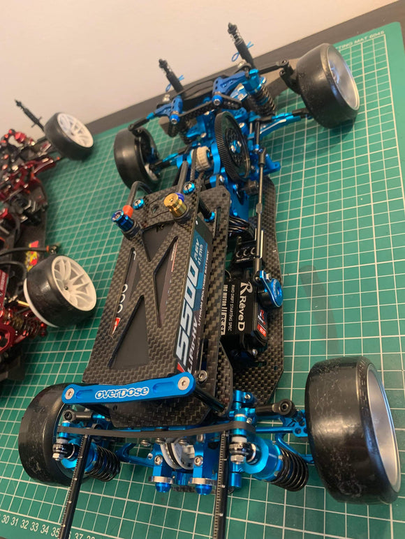 JSM Hobby TITANIUM Battery Grips with bullet plugs 4/5mm