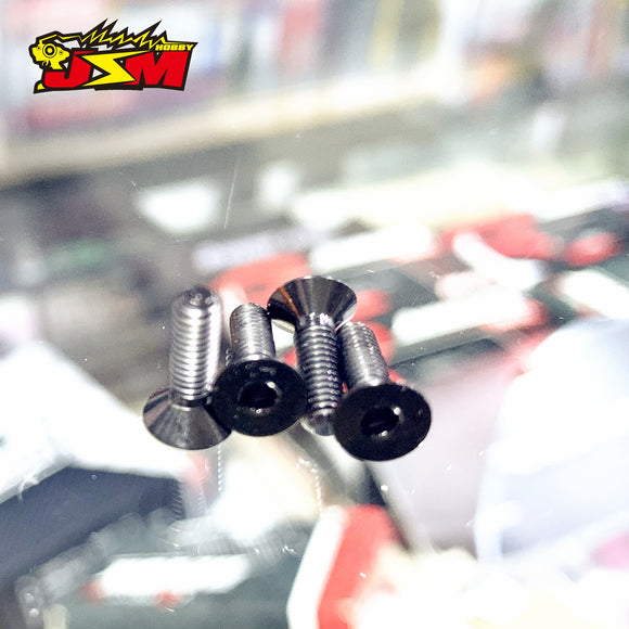 M3 Pro Duty Flat Head Titanium Screws-4pcs-