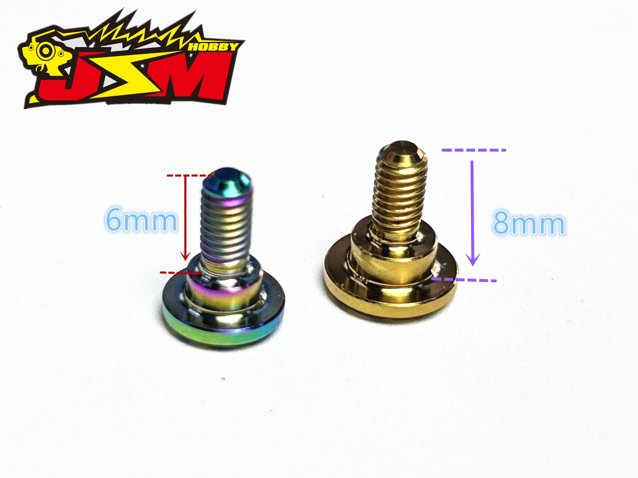 Titanium Servo mounting screws 4.3mm/5.0mm For FUTABA POWERHD