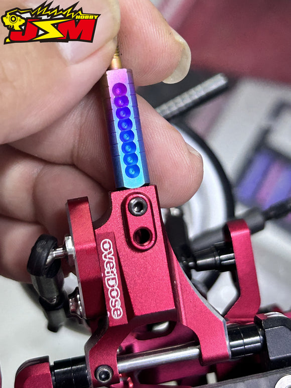 TItanium optional parts For OVERDOSE Adjustable 0.8-14.8 mm OD2862/OD2863/OD2864 Front Suspension Arm trunbuckle set 2pcs