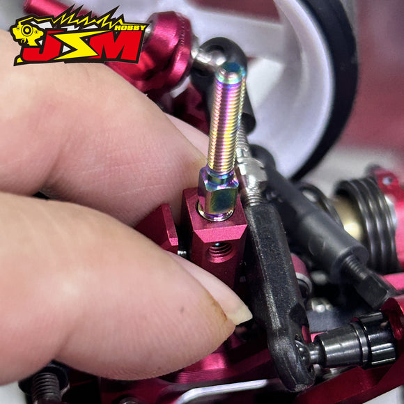 TItanium optional parts For OVERDOSE Adjustable 0.8-14.8 mm OD2862/OD2863/OD2864 Front Suspension Arm trunbuckle set 2pcs