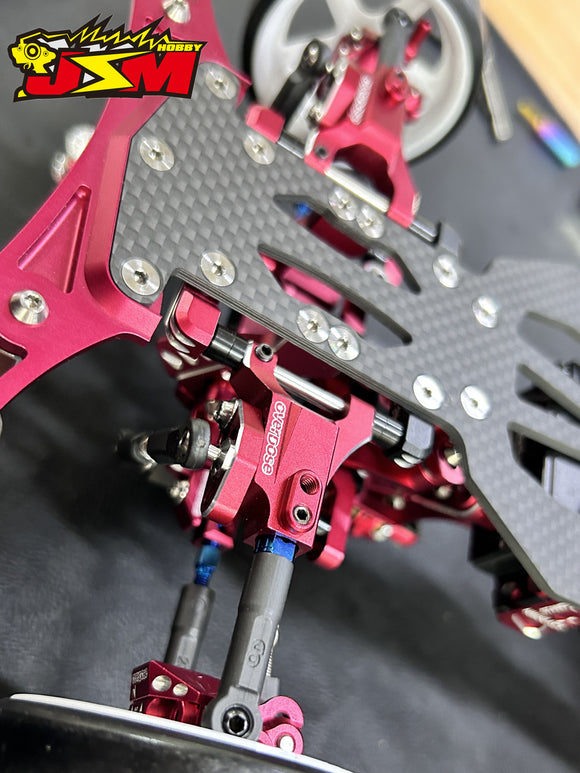 TItanium optional parts For OVERDOSE Adjustable 0.8-14.8 mm OD2862/OD2863/OD2864 Front Suspension Arm trunbuckle set 2pcs