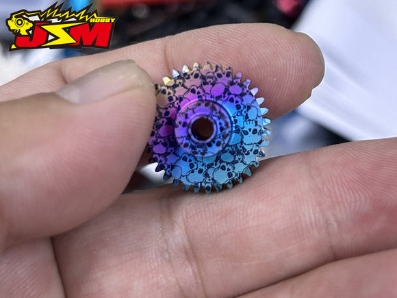 Limited Edition Titanium 48Pitch Pinion Gear 15-40T Ultra precision motor Gear in stock now