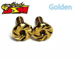 Buy golden Titanium Servo mounting screws 4.3mm/5.0mm For FUTABA POWERHD SAVOX ...Improved Servo Shake 2pcs