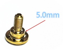 Titanium Servo mounting screws 4.3mm/5.0mm For FUTABA POWERHD SAVOX ...Improved Servo Shake 2pcs-20