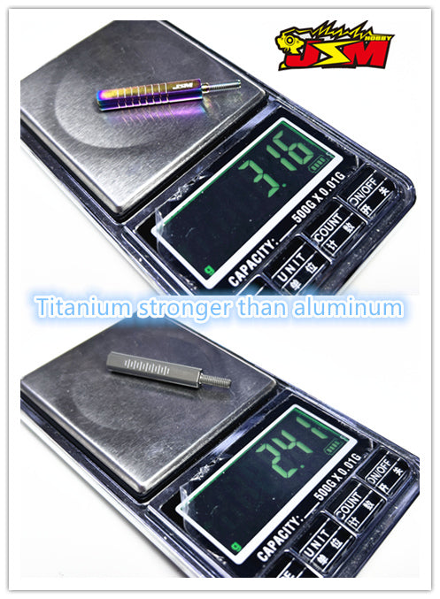 Titanium optional parts 21/30mm Rod End Adapter Replace D-156-21A and D-156-30A Adjustable Front Suspension Arm trunbuckle set 2pcs