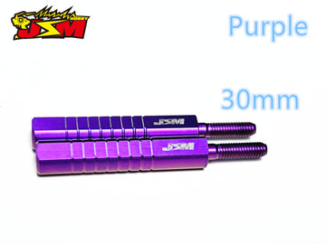 Buy purple Titanium optional parts 21/30mm Rod End Adapter Replace D-156-21A and D-156-30A Adjustable Front Suspension Arm trunbuckle set 2pcs