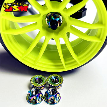Buy dazzle M4 Titanium Wheel Nuts For Drift Chassis &amp;Racing Chassis 8 colours