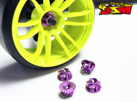 Buy purple M4 Titanium Wheel Nuts For Drift Chassis &amp;Racing Chassis 8 colours