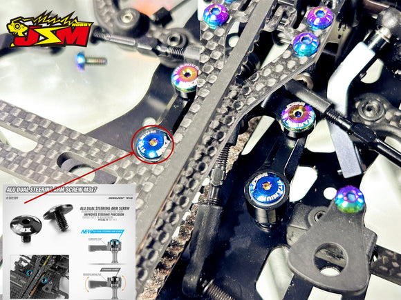 M3 Titanium LCG Bearing cap/Wing  Screw XR-302590(2pcs)