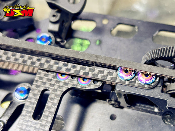 M3 Titanium LCG Bearing cap/Wing  Screw XR-302590(2pcs)