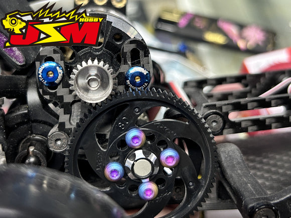 M3 Titanium LCG Bearing cap/Wing  Screw XR-302590(2pcs)