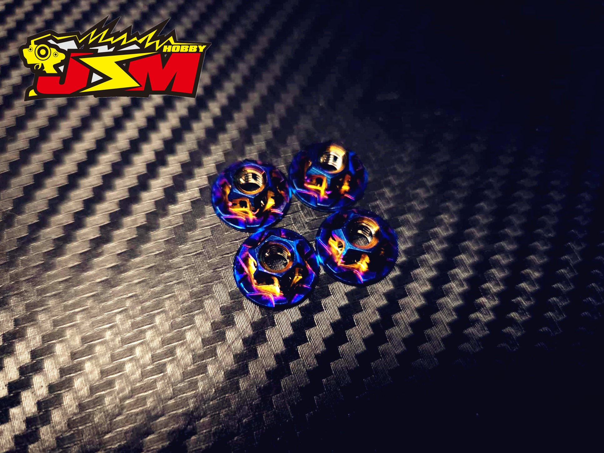 M4 Titanium  Wide Wheel Nuts For 1/10 On Road or Off Road