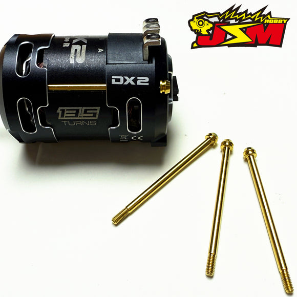 M2.5 Titanium Motor Screws For  ReveD ABSOLUTE 1& YOKOMO DX2& KEYENCE Acuvance Luxon Agile