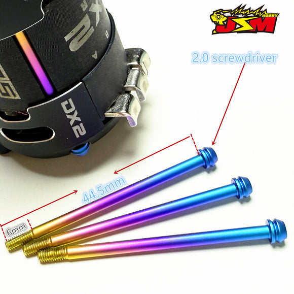 M2.5 Titanium Motor Screws For  ReveD ABSOLUTE 1& YOKOMO DX2& KEYENCE Acuvance Luxon Agile