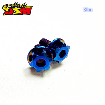 Buy blue Jsm Hobby Titanium Motor Mount Screws Two Lives 6mm/8mm For 1/10 Drift &amp;On Road&amp; Off Road
