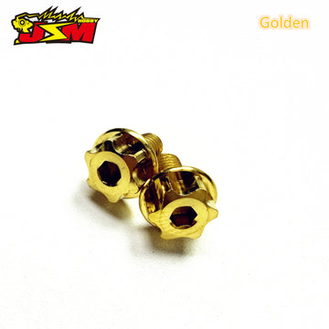 Buy golden Jsm Hobby Titanium Motor Mount Screws Two Lives 6mm/8mm For 1/10 Drift &amp;On Road&amp; Off Road