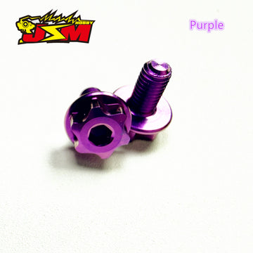 Buy purple Jsm Hobby Titanium Motor Mount Screws Two Lives 6mm/8mm For 1/10 Drift &amp;On Road&amp; Off Road