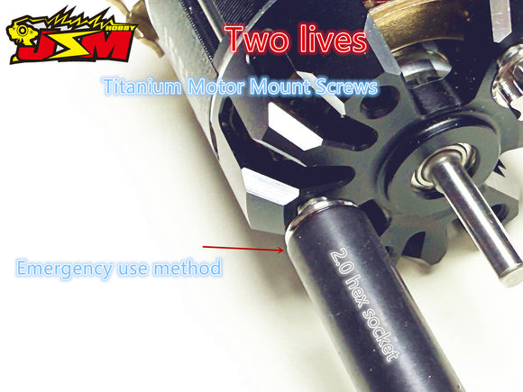Jsm Hobby Titanium Motor Mount Screws Two Lives 6mm/8mm For 1/10 Drift &On Road& Off Road