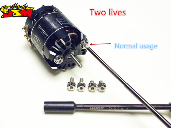 Jsm Hobby Titanium Motor Mount Screws Two Lives 6mm/8mm For 1/10 Drift &On Road& Off Road