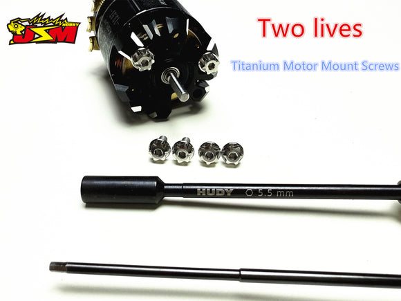 Jsm Hobby Titanium Motor Mount Screws Two Lives 6mm/8mm For 1/10 Drift &On Road& Off Road