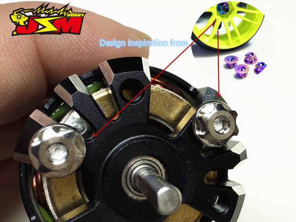 Jsm Hobby Titanium Motor Mount Screws Two Lives 6mm/8mm For 1/10 Drift &On Road& Off Road