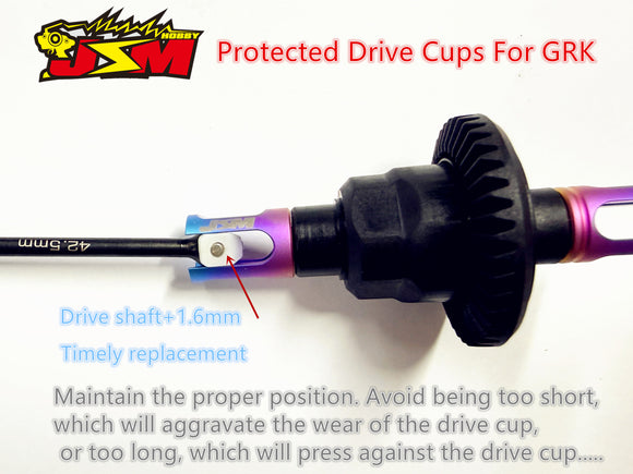 Titanium Protect Drive Cups For R31 HOUSE GRK Gear Diff 8 Colours Runs Smoother/Higher Speed/Rust-proof