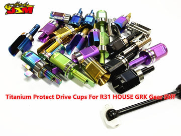 Titanium Protect Drive Cups For R31 HOUSE GRK Gear Diff 8 Colours Runs Smoother/Higher Speed/Rust-proof - 0