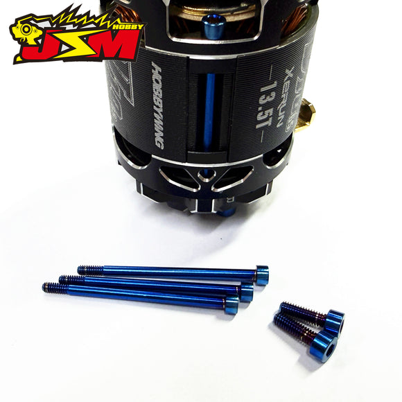JSM HOBBYTitanium  Motor Screws Set Of HOBBBYWING G5 Special Non-Magnetic Strength Makes The Motor Lighter By 1.6g