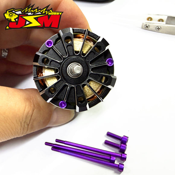 JSM HOBBYTitanium  Motor Screws Set Of HOBBBYWING G5 Special Non-Magnetic Strength Makes The Motor Lighter By 1.6g