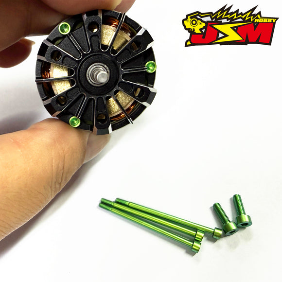JSM HOBBYTitanium  Motor Screws Set Of HOBBBYWING G5 Special Non-Magnetic Strength Makes The Motor Lighter By 1.6g