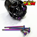 JSM HOBBYTitanium  Motor Screws Set Of HOBBBYWING G5 Special Non-Magnetic Strength Makes The Motor Lighter By 1.6g-24