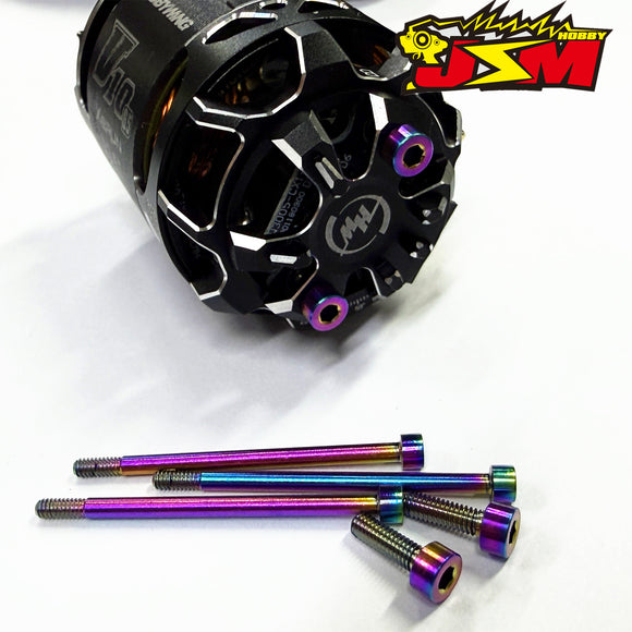 JSM HOBBYTitanium  Motor Screws Set Of HOBBBYWING G5 Special Non-Magnetic Strength Makes The Motor Lighter By 1.6g