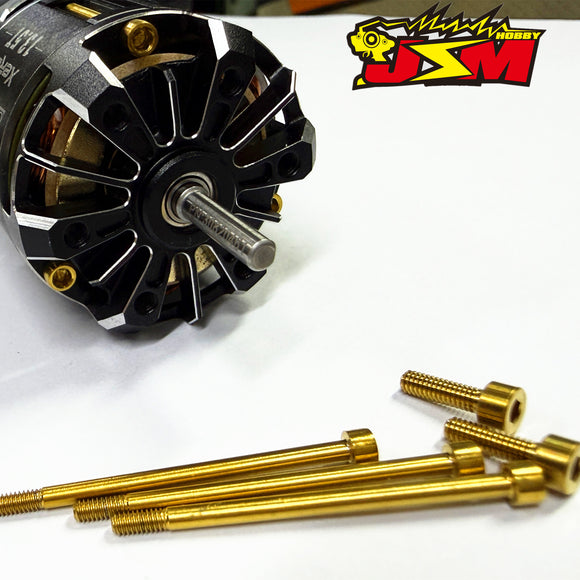 JSM HOBBYTitanium  Motor Screws Set Of HOBBBYWING G5 Special Non-Magnetic Strength Makes The Motor Lighter By 1.6g