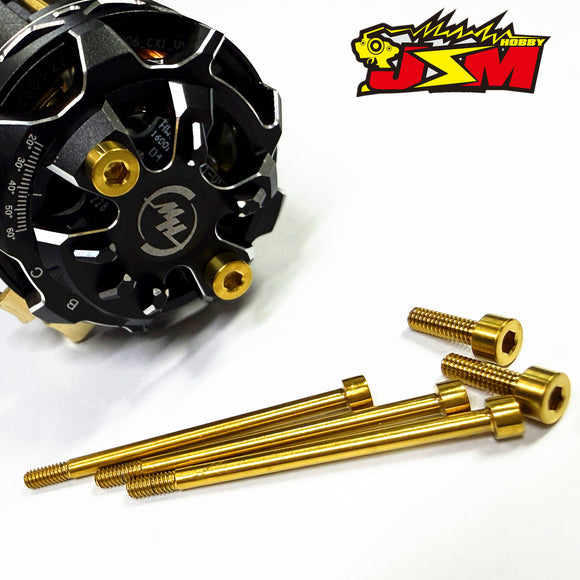 JSM HOBBYTitanium  Motor Screws Set Of HOBBBYWING G5 Special Non-Magnetic Strength Makes The Motor Lighter By 1.6g