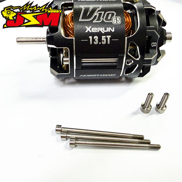 JSM HOBBYTitanium  Motor Screws Set Of HOBBBYWING G5 Special Non-Magnetic Strength Makes The Motor Lighter By 1.6g