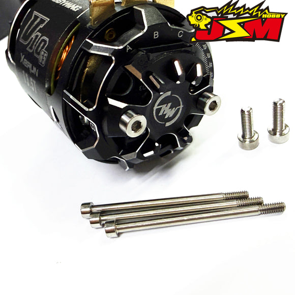 JSM HOBBYTitanium  Motor Screws Set Of HOBBBYWING G5 Special Non-Magnetic Strength Makes The Motor Lighter By 1.6g