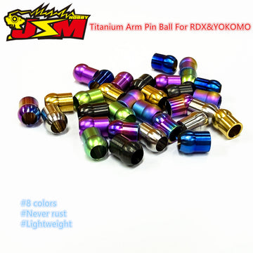 Jsm Hobby 3mm Titanium Arm Pin Ball (4) For REVED RDX&YOKOMO YD2/MD/SD/RD/BD JSM-301
