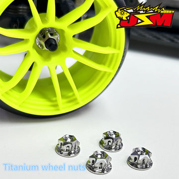 Buy silver M4 Titanium Wheel Nuts For Drift Chassis &amp;Racing Chassis 8 colours