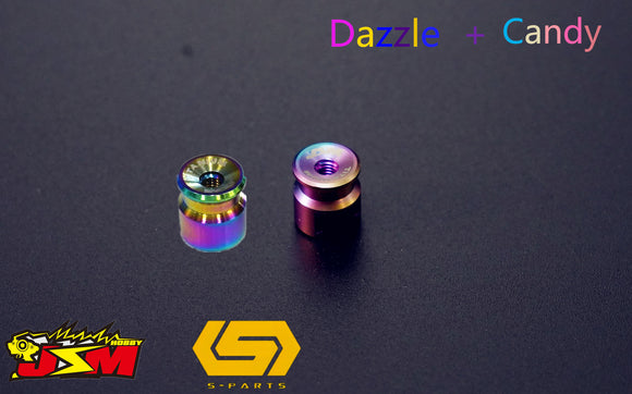 JSM Hobby TITANIUM Battery Grips with bullet plugs 4/5mm