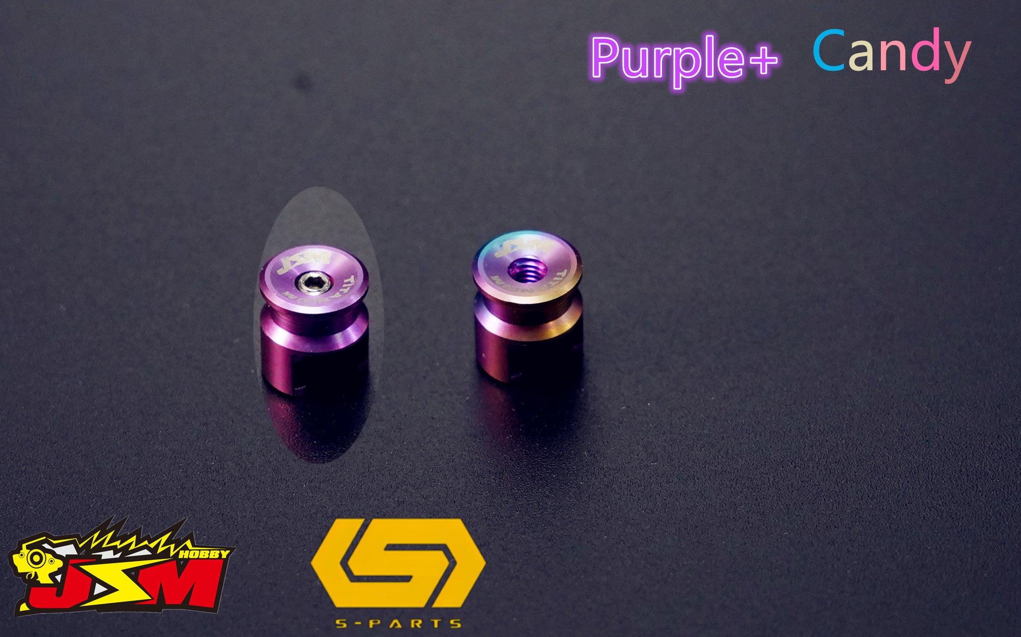 JSM Hobby TITANIUM Battery Grips with bullet plugs 4/5mm