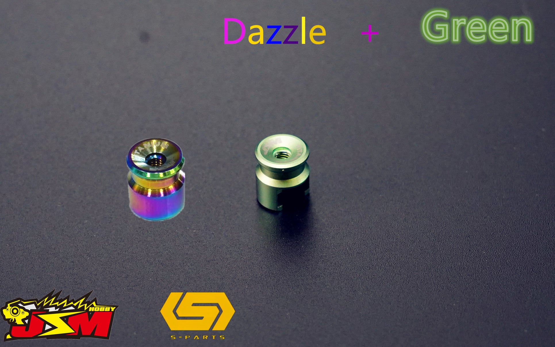 JSM Hobby TITANIUM Battery Grips with bullet plugs 4/5mm