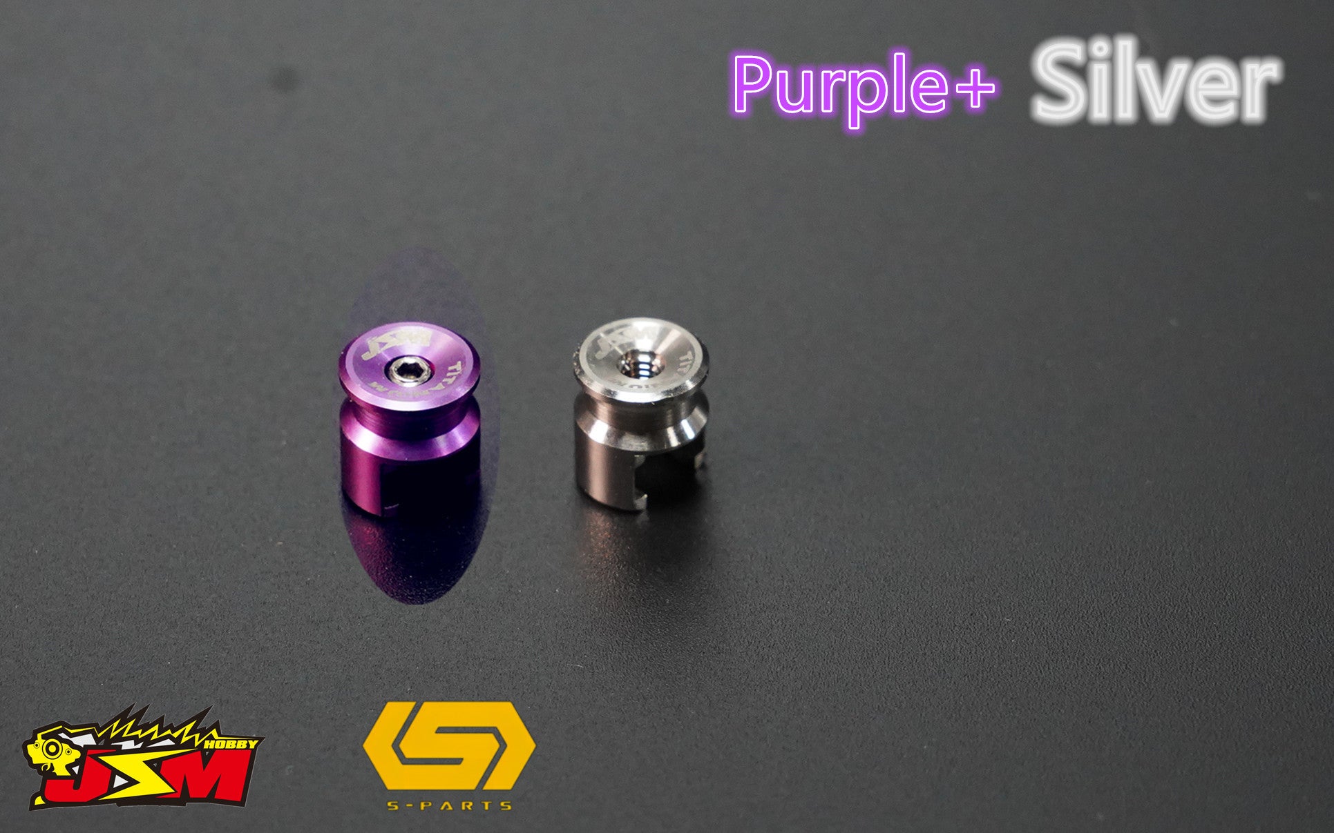 JSM Hobby TITANIUM Battery Grips with bullet plugs 4/5mm